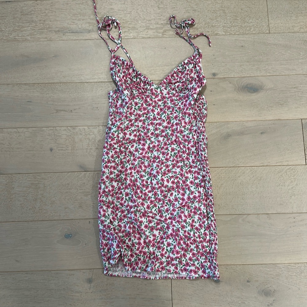 White & Pink Minidress